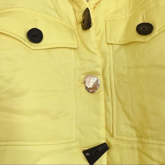 Rejina Pyo 100% silk Daphne padded Jacket citrus yellow size M - Picture 6 of 10